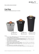 Preview for 21 page of Cosi Cosidrum 100 User And Installation Instructions Manual