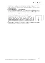 Preview for 23 page of Cosi Cosidrum 100 User And Installation Instructions Manual