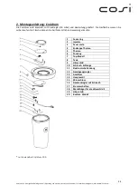 Preview for 24 page of Cosi Cosidrum 100 User And Installation Instructions Manual