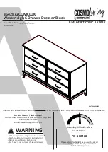 Cosmopolitan COSMOLiving 3640013COMCLUK Assembly Instructions Manual preview