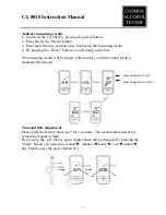 Preview for 7 page of Cosmos CA 8010 Instruction Manual