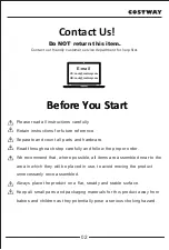 Preview for 2 page of Costway CB10293 User Manual