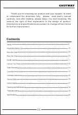 Preview for 3 page of Costway Giantex JL10002 User Manual