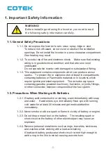 Preview for 3 page of Cotek SE350 series User Manual