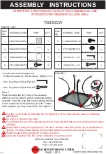 Courtyard Creations TGS20CW Assembly Instructions preview