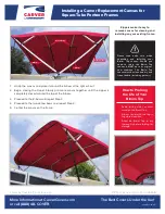 Preview for 1 page of CoverCraft CARVER Bimini Top Installing