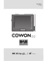 Cowon D2DAB - VERSION 1.2 User Manual preview