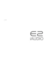 Cowon iAUDIO E2 User Manual preview