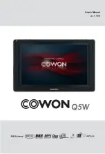 Cowon Q5W User Manual preview