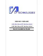 Preview for 1 page of CP TECHNOLOGIES GES-2451 Quick Installation Manual