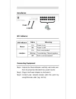 Preview for 3 page of CP TECHNOLOGIES GSW-2457 Quick Installation Manual