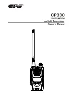 CPS CP330 Owner'S Manual preview