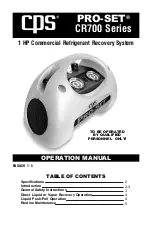 CPS PRO-SET CR700 Series Operation Manual preview