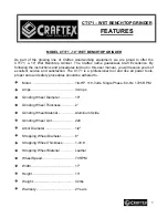 Preview for 5 page of Craftex CT171 User Manual