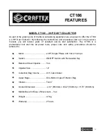 Preview for 5 page of Craftex CT186 User Manual