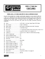 Preview for 6 page of Craftex CX series User Manual