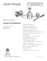 Preview for 12 page of Craftmade Bellows Duo BW250 Installation Manual