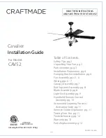 Craftmade Cavalier CAV52 Installation Manual preview