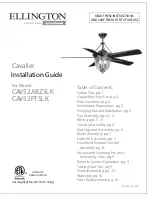 Craftmade Cavalier CAV52ABZ5LK Installation Manual preview