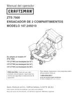 Preview for 37 page of Craftsman 107.249210 Operator'S Manual