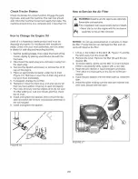 Preview for 20 page of Craftsman 107.280340 Operator'S Manual