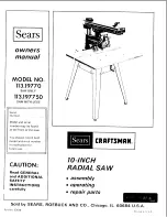 Craftsman 113.19770 Owner'S Manual preview