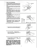 Preview for 21 page of Craftsman 113.232210 Owner'S Manual