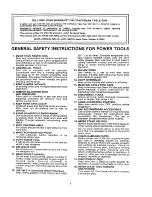 Preview for 2 page of Craftsman 113.290600 Owner'S Manual