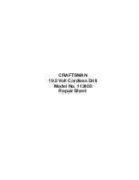 Preview for 1 page of Craftsman 113450 Repair Sheet