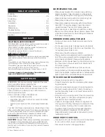 Preview for 2 page of Craftsman 124.33383 Operator'S Manual