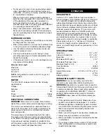 Preview for 5 page of Craftsman 124.33383 Operator'S Manual