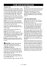 Preview for 23 page of Craftsman 151.98835 Operator'S Manual