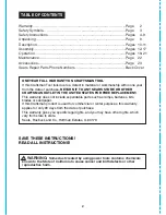 Preview for 2 page of Craftsman 172.11702 Operator'S Manual