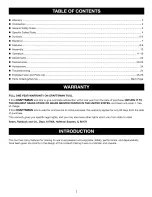 Preview for 2 page of Craftsman 17539 - 6.0 Amp Plate Jointer Operator'S Manual