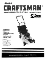 Craftsman 2 IN ONE MULCHER/BAGGER 917.37248 Owner'S Manual preview