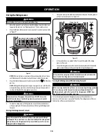 Preview for 15 page of Craftsman 247.20411 SERIES Operator'S Manual