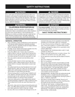 Preview for 3 page of Craftsman 247.250610 Operator'S Manual