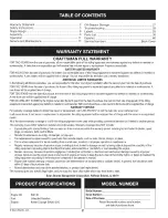 Preview for 2 page of Craftsman 247.288890 Operator'S Manual