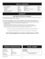 Preview for 2 page of Craftsman 247.29931 Operator'S Manual