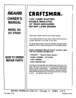 Preview for 19 page of Craftsman 247.37032 Owner'S Manual