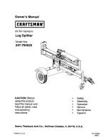 Preview for 1 page of Craftsman 247.79452 Owner'S Manual