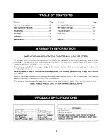 Preview for 2 page of Craftsman 247.79452 Owner'S Manual