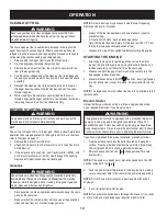 Preview for 14 page of Craftsman 247.8819 Operator'S Manual