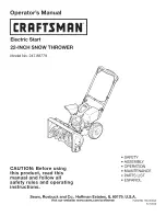 Craftsman 247.88779 Operator'S Manual preview