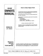 Preview for 8 page of Craftsman 257.796050 Owner'S Manual