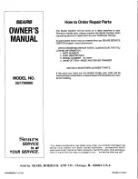 Preview for 8 page of Craftsman 257.796060 Owner'S Manual