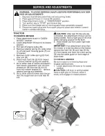 Preview for 22 page of Craftsman 28813 - 46 in. Lawn Tractor Operation Manual