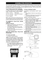 Preview for 8 page of Craftsman 28910 - Lt 2000 20 HP 42" Lawn Tractor Operation Manual