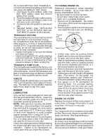 Preview for 20 page of Craftsman 28910 - Lt 2000 20 HP 42" Lawn Tractor Operation Manual