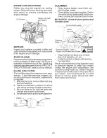 Preview for 21 page of Craftsman 28910 - Lt 2000 20 HP 42" Lawn Tractor Operation Manual